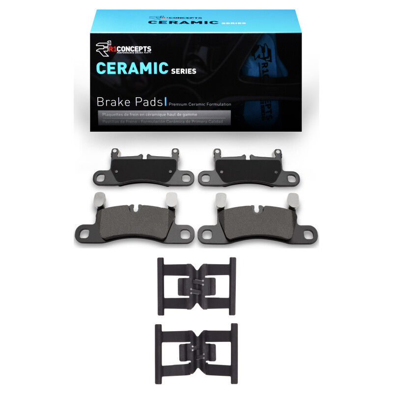 Porsche Cayenne Brake Pads - Rear - R1 Concepts - Ceramic - `11-`18